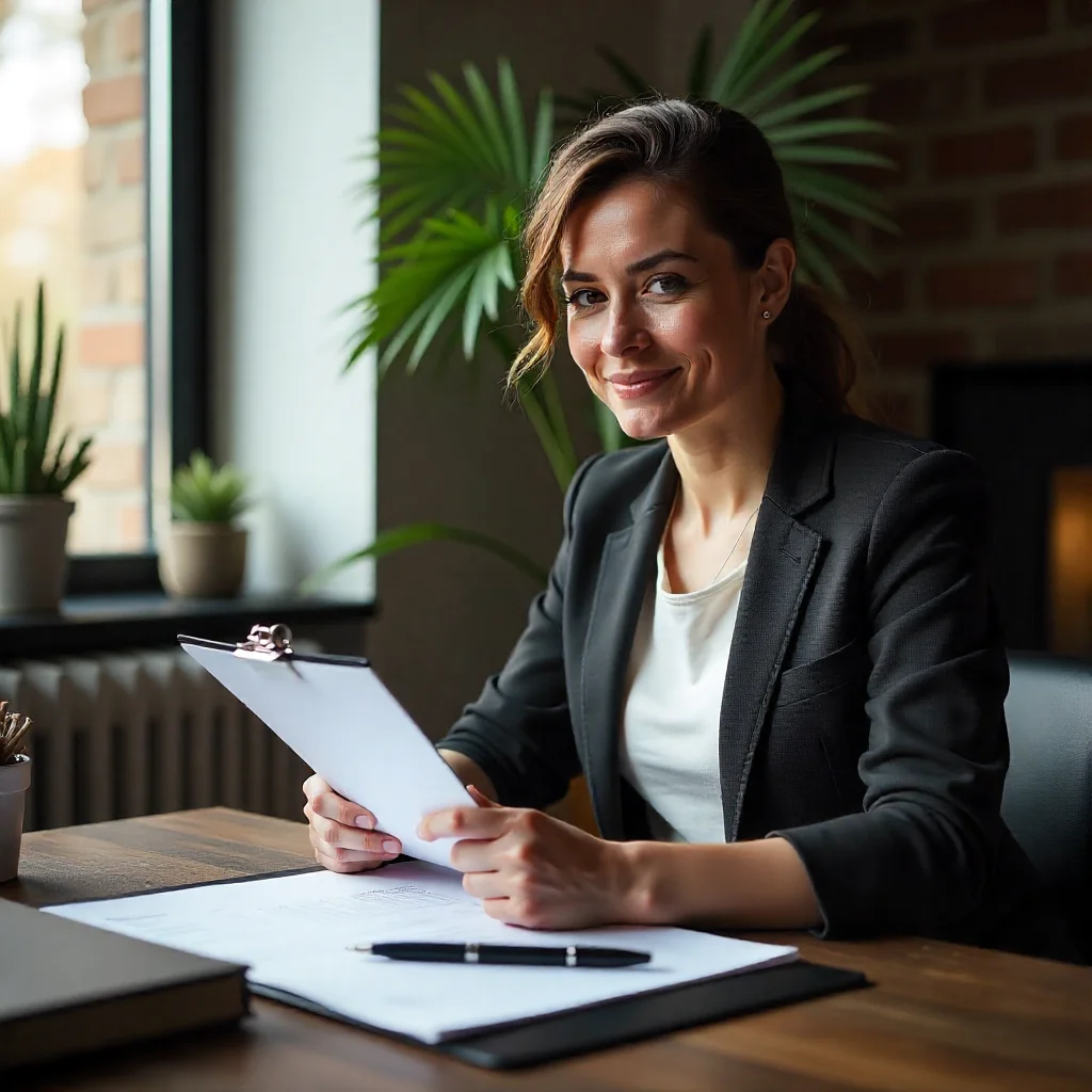 Design consultant providing a price quote